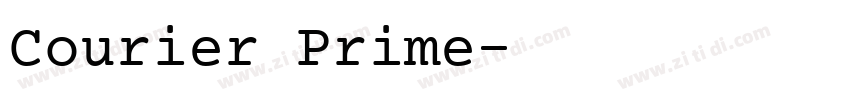 Courier Prime字体转换